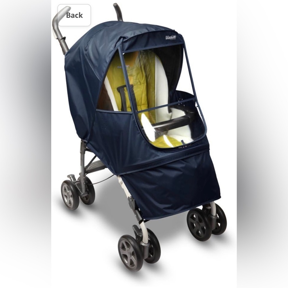 Manito Stroller Weather Shield/Rain Cover/ UV Protection- Navy​